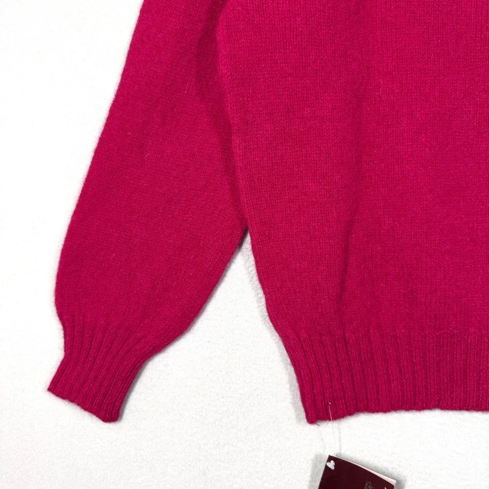 Vintage McGeorge Sweater 44 46 L XL Scotland Shetland Wool Jumper Pullover NWT